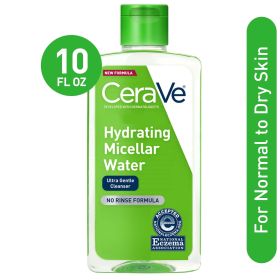 CeraVe Hydrating Micellar Water Facial Cleanser & Eye Makeup Remover, 10 fl oz