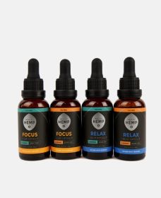 Made by Hemp THC Free Tinctures (Strength: 1000mg, Flavor: Focus)